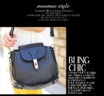 พร้อมส่งค่ะ กระเป๋าMaomao รุ่น M35-005bl กระเป๋าสวยเกาหลี นำเข้าของแท้ 100% ค่ะ 